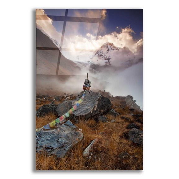 Epic Art 'Annapurna South' by Everlook Photography, Acrylic Glass Wall Art, 12"x16"