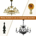 thumbnail image 6 of Uxcell 2pcs 1/4-27 Lamp Finial Cap Knob, Clear Round Ball Shaped Crystal, Gold Tone, 6 of 6