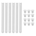 thumbnail image 1 of 3 Sets Plastic Drawer Slides Drawer Replacement Parts Drawer Rails Drawer Track Rails, 1 of 4