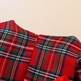 thumbnail image 7 of Cathalem Dress Size 5 Girls Clothes Toddler Baby Kids Girls Suit Christmas Red Plaid Long Sleeves Dress Lace Panel (Red, 9-12 Months), 7 of 7