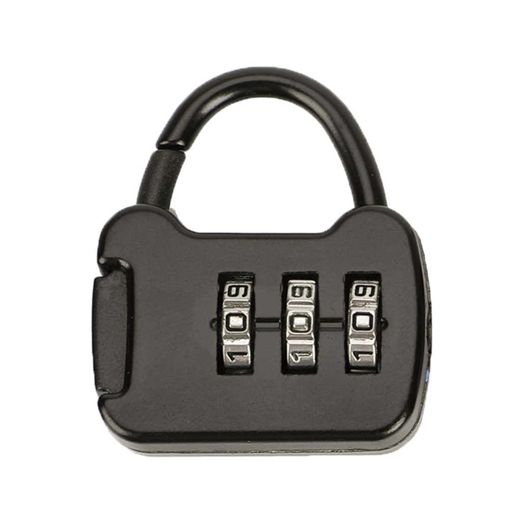 3 Digits Code Combination Password Lock Portable Travel Mini Zinc Backpack  Lock Small Plastic Material Light Dial Combination Padlock Travel Security  Lock Luggage Lock For Luggage Backpacks Gym Lockers