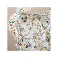 thumbnail image 3 of Baby Kids Girls Floral Princess Beach Dress Sleeveless Button Up Swing A-Line Dress Outfit, 3 of 10