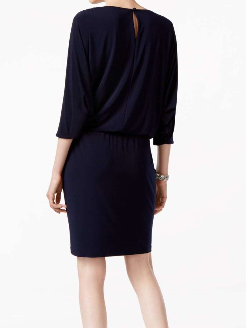 msk navy blue dress