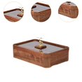 thumbnail image 6 of deevoka Nut and Candy Serving Tray Divided Serving Tray with Lid Veggie Tray Appetizer Platter Home Decor Dried Fruit Tray for Sweets 6 grid wood side Lid, 6 of 9