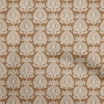 thumbnail image 1 of oneOone Cotton Silk Tawny Brown Fabric Asian Block Quilting Supplies Print Sewing Fabric By The Yard 42 Inch Wide, 1 of 5
