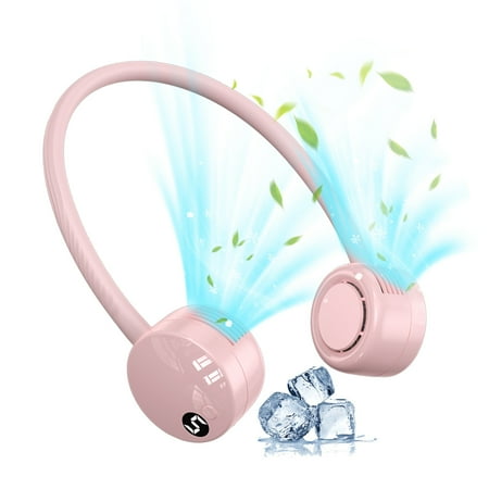 

GiliGiliso Clearance USB Portable Neck Hanging Fan Cold Fan Handheld Rechargeable Mute Sports Fan 5-Speed Adjut Prevent Pinching Hair