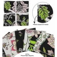 thumbnail image 3 of Soimoi Florals Print&nbsp;Precut 5-inch Cotton&nbsp;Fabric&nbsp;Quilting&nbsp;Squares&nbsp;Charm Pack DIY Patchwork Sewing Craft-Black, 3 of 7