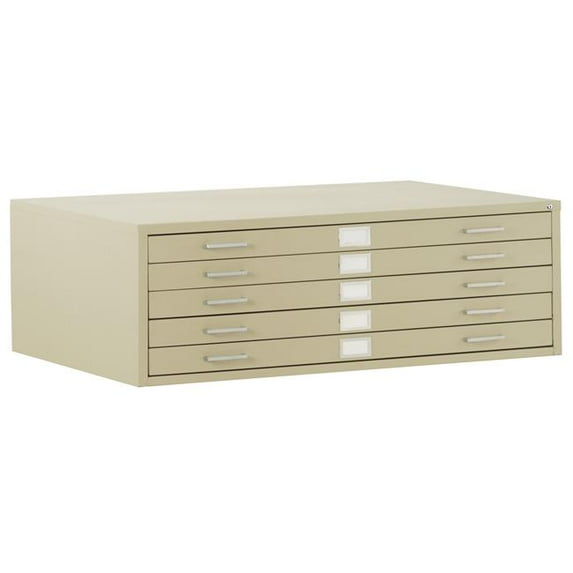 Sandusky Lee 244879-07 5-Drawer Flat File - Putty