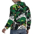 thumbnail image 3 of Bingfone Dinosaur Skeleton Men'S Drawstring Hoodie Long Sleeve Pocket Sweatshirts-Medium, 3 of 9