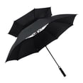 thumbnail image 3 of Siruishop Golf Umbrella Double Canopy Vented Umbrella Large Waterproof Sturdy Auto Open Black, 3 of 8