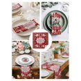 thumbnail image 3 of Red Boho Cloth Napkins Set of 4 Reusable Dinner Napkins, Multicolored Colorful Tainted Pattern Tribal Cocktail Napkin Washable Table Napkins for Wedding/Holiday Party/Baby Shower 20"x20", 3 of 7