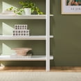 thumbnail image 3 of Walker Edison Modern Arched Open Shelf Bookcase, White, 3 of 12