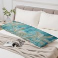 thumbnail image 6 of Blue Palm Tree Body Pillow Cover 20 x 54 Inch Decorative Pillow Cover Country Botanical Tropical Jungle Plants Lumbar Pillowcase Seasonal Rectangle Cushion Case for Couch Sofa Bed Living Room, 6 of 9