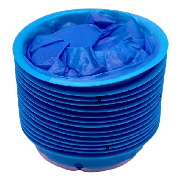 Bolsa de emesis de 10 piezas bolsas de vómito desechables de plástico para viajes al aire libre (azul)