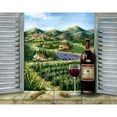 thumbnail image 3 of Dunlap, Marilyn 18x15 Black Modern Framed Museum Art Print Titled - Tuscan Red and Vineyard, 3 of 5