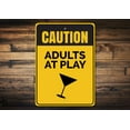 thumbnail image 1 of Adults at Play Novelty Sign, Metal Wall Decor - 10x14 inches, 1 of 4
