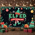 thumbnail image 6 of Elf Theme Christmas Banner Festive Style Party Banner Colorful Decoration Holiday ELFED Banner for Christmas Party Holiday Celebration Indoor Decoration, 6 of 9