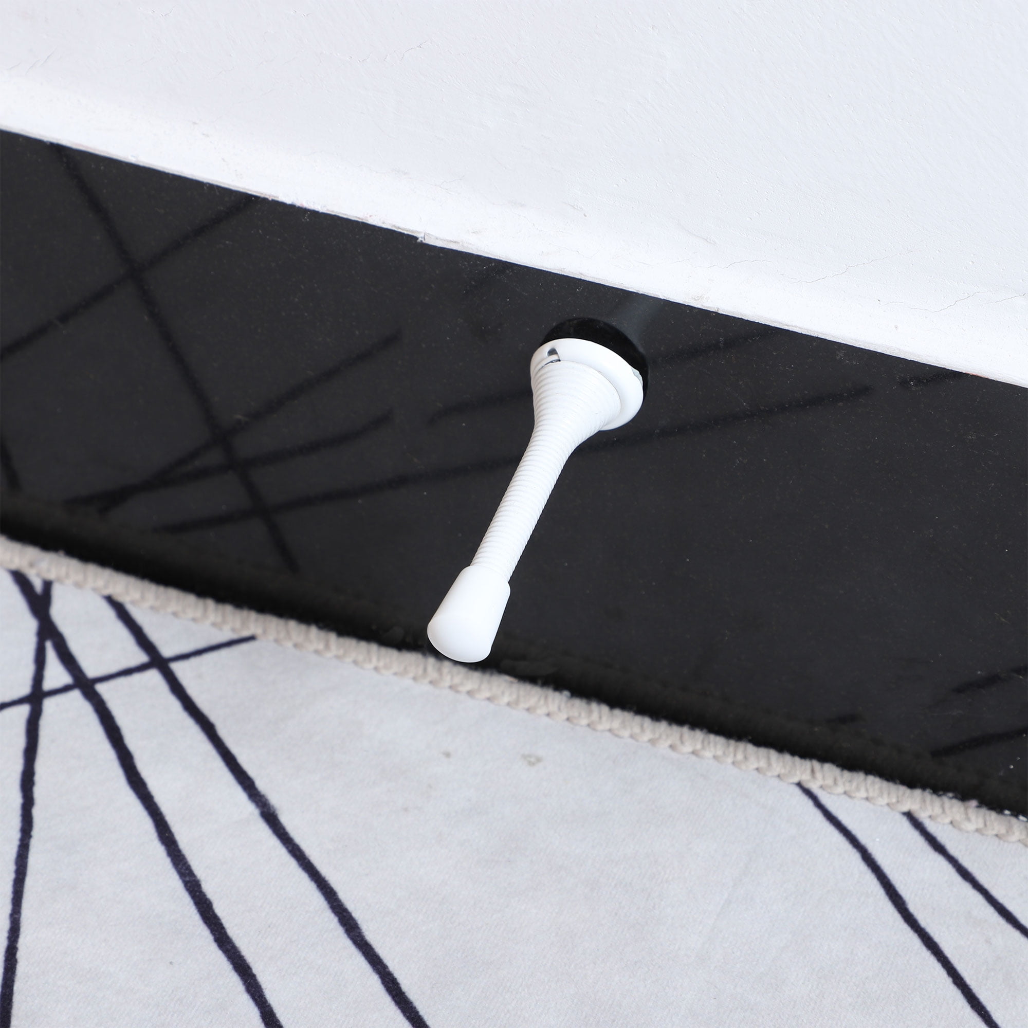 4pcs Metal Flexible Spring Doorstops Door Stop Hardware Walls and Doors