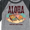 thumbnail image 3 of SpongeBob SquarePants - Aloha From Bikini Bottom - Toddler & Youth Raglan Graphic T-Shirt, 3 of 5
