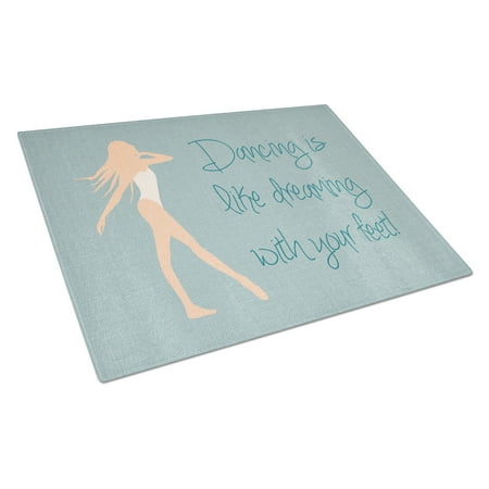 

Caroline s Treasures Dancing is Like Dreaming Glass Cutting Board Large