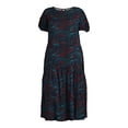 thumbnail image 5 of Terra and Sky Women's Plus Size Tiered Maxi Dress, 5 of 5