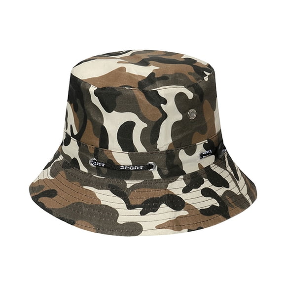 Minnieouse Sombrero de pescador cómodo y transpirable para protección solar, protector solar, gorra de pescador, sombrero de verano Sombreros patrón disruptivo1 58cm
