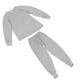 thumbnail image 2 of Ropa interior térmica para hombre, abrigada, cuello redondo, mangas largas, tejido elástico, conjunto de calzoncillos largos, gris claro, L, 2 of 15