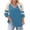 Sky Blue, variant on THDHVS Shirts for Women,Plus Size Women Color Block V Neck 3/4 Raglan Sleeve Tee Loose Fits Casual,Tops for Women Trendy Purple 5XL