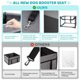 thumbnail image 4 of Asiento de coche para perros GENORTH para perros pequeños de hasta 25 libras, 4 of 7