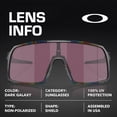 thumbnail image 4 of Oakley OO9406 Sutro Shield Shaped Non-Polarized Sunglasses for Men - Includes Official Eyewear Kit - Dark Galaxy Frame with Dark Galaxy Lens, 4 of 6