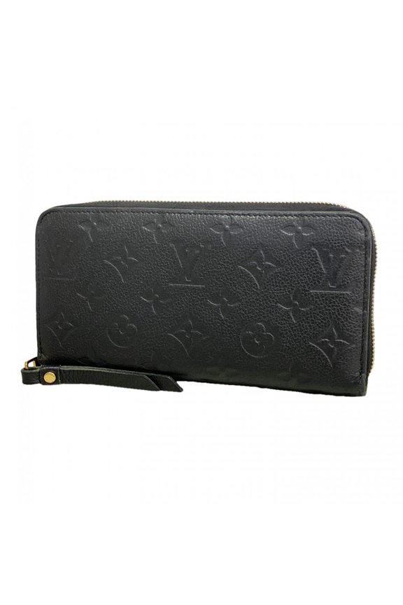 Pre-Owned Louis Vuitton Monogram Empreinte Zippy Wallet M61864 Noir (Men's/Women's)