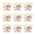 thumbnail image 1 of FELTECHELECTR 100 moldes de papel desechables cuadrados para cupcakes, tazones de postre resistentes al calor, mini cajas para pasteles, suministros para fiestas (estampado floral colorido), 1 of 7