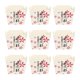 thumbnail image 1 of FELTECHELECTR 100 moldes de papel desechables cuadrados para cupcakes, tazones de postre resistentes al calor, mini cajas para pasteles, suministros para fiestas (estampado floral colorido), 1 of 7