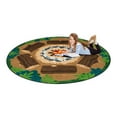 thumbnail image 4 of Joy Carpets Campfire Fun 5'4" Round Indoor Area Rug in Color Multi, 4 of 5