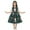 Olive Drab, variant on Odeerbi Christmas Dresses for Girls Princess Dress Baby Long Skirt Santa Claus Print Bowknot Performance Dress Skirt Olive Drab