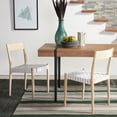 thumbnail image 2 of SAFAVIEH Eluned Leather Dining Chair, White/Natural, Set of 2 (18.5 in. W x D x 31.5 in. H), 2 of 7