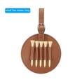 thumbnail image 4 of Golf Tee Holder Carry Pouch Bag for Women Men Belt Storage, Brown, 4 of 6