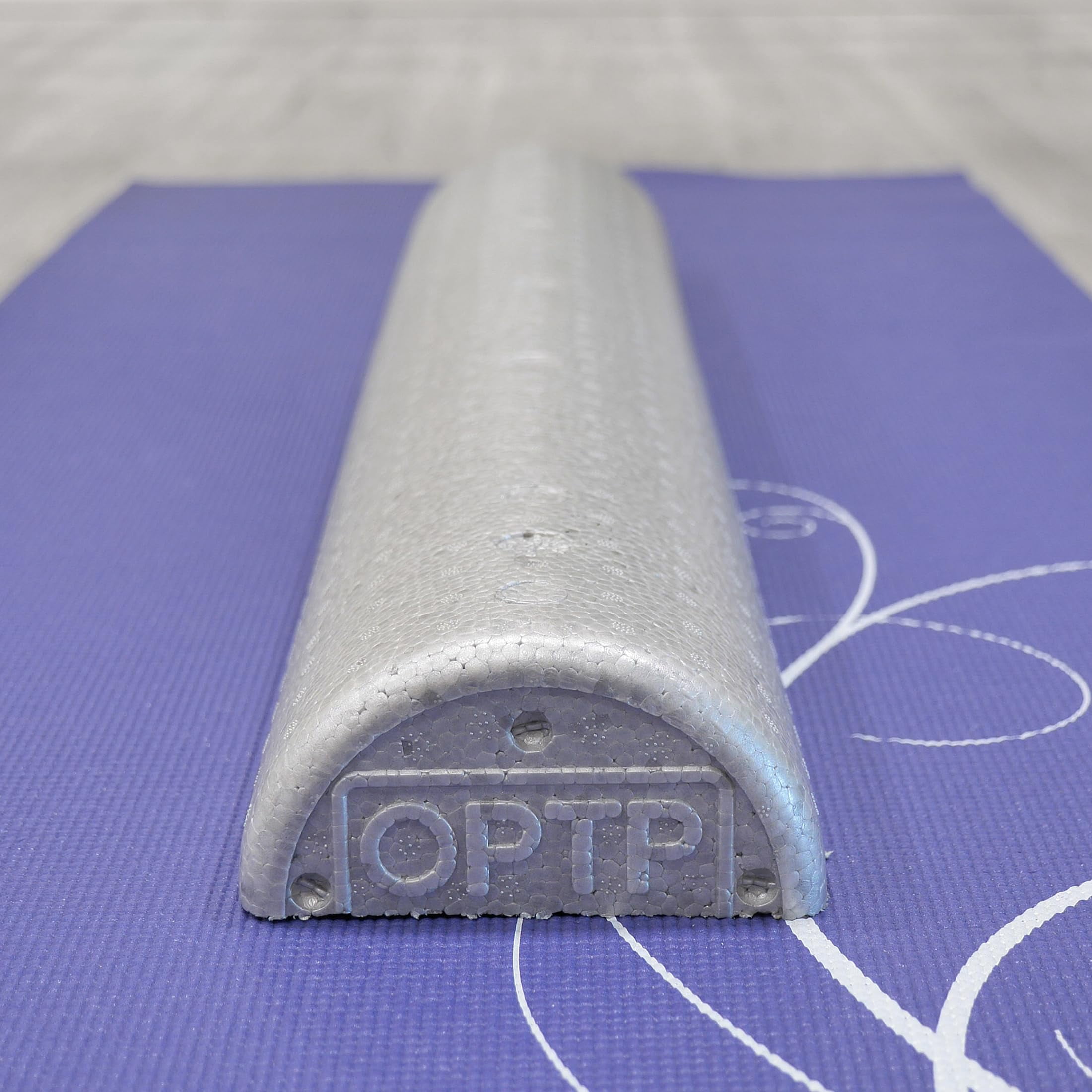 OPTP Silver AXIS Foam Roller - Moderate Density, Eco-Friendly, Durable Foam Roller for Physical Therapy and Exercise, Deep Tissue Muscle Relief, and Workout Recovery (36" x 3" Half-Round)