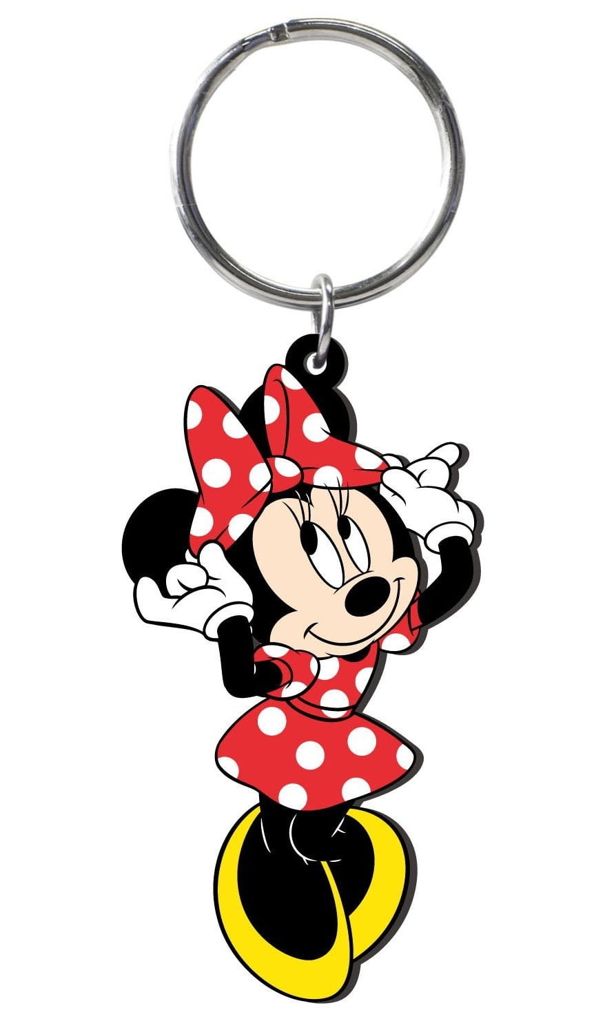 Retro Mickey PVC Soft Touch Keychain/Keyring 1 PAIR 2 Disney 2 Mickey Mouse 