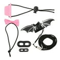 thumbnail image 4 of Reptile Harness and Leash Adjustable Lizard Traction Rope Hat Bowtie Set for Small Pet Animals(Pink Hat Set Leash S), 4 of 14