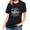 01-Black, variant on QIPOPIQ Womens Tops Clearance Women Letter Printed Shirt Short Sleeve Tee Tops Tunic Blouse