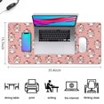 thumbnail image 5 of Long Mouse Pads for Desk,Pink Cow Heart Pattern Desk Mats on Top Of Desks, Desk Mouse Pad Extra Large with 3mm Non-Slip Base and Stitched Edge for Gaming,Office,Work,Home 35.4"x15.7", 5 of 6