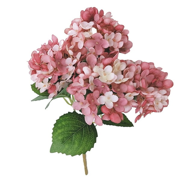 Ramo de flores artificiales de 5 cabezas, simulación, decoración floral, decoración de la oficina en casa, flor falsa, rosa roja Eigraketly HA8204-02B