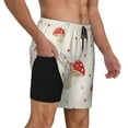 thumbnail image 3 of Fotbe Flat Mushrooms Men’s Swim Trunks Quick Dry Swim Shorts Board Shorts with Mesh Lining-X-Large, 3 of 9