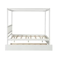 thumbnail image 5 of Clipeyh Kids Full Size Contemporary Pinewood Canopy Beds, White, 5 of 7