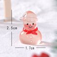thumbnail image 2 of Savings 10 pcs Mini Snowman Figurines Light Up Christmas Snowman with Top Hat Glow in the Dark Christmas Micro Landscape Ornament Accessories Christmas Decorations Christmas Ornaments, 2 of 5