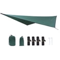 thumbnail image 2 of Hamac Camping Bâche, Portable Imperméable Hamac Pluie Mouche Parasol Abri, Multifonctionnel Tente Empreinte Abri, Bâche de Tente Compacte pour Auvent Extérieur Randonnée Plage Randonnée Randonnée, 2 of 7