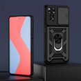 thumbnail image 1 of Redmi Note 11 Pro 11S 10 10S 10 9T De Lujo A Prueba De Golpes Protector De Lente Duro Armadura Carcasa Con Rotación Anillo De Metal Soporte, 1 of 4