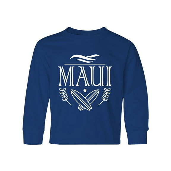 Inktastic Maui Hawaii Surfing Long Sleeve Youth T-Shirt