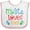 White and Pink, variant on Inktastic My Lita Loves Me Grandchild Boys or Girls Baby Bib